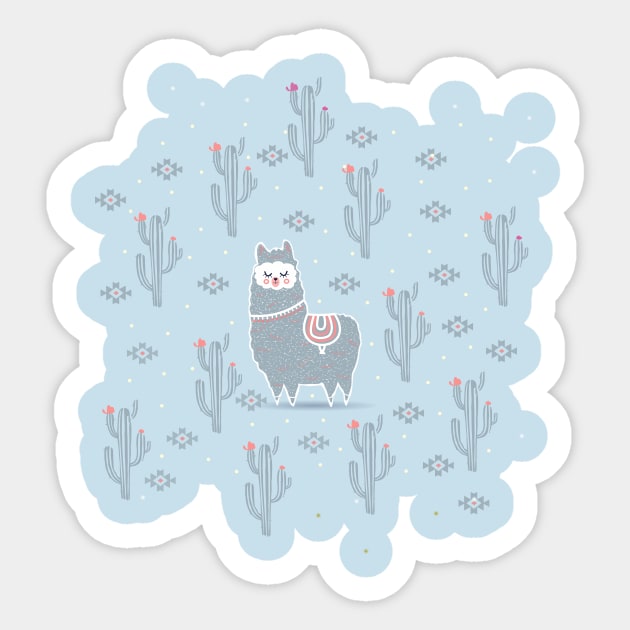 Alpaca Sticker by IceTea